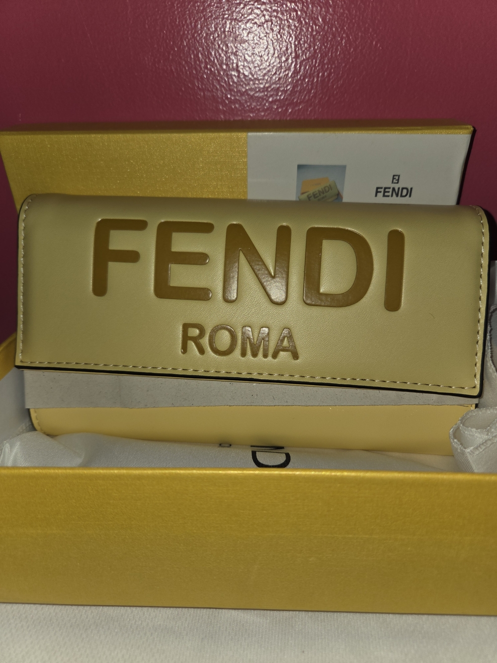 Yellow Women’s Chain Shoulder Bag New In Box